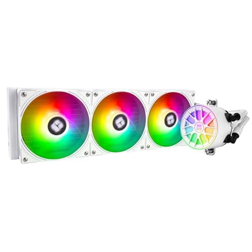 TR -AQUA ELITE 360 V6 ARGB BLACK CPU Flüssigkeitskühler, 360 Kühlreihen, 3 x 120 mm Wasserkühler, AMD:AM4/AM5, Intel LGA115X/1200/2011/1700/1851, CPU Kühler AIO