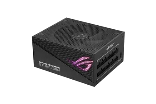 ASUS ROG Strix 1200 W Gold Aura Edition Netzteil (Zertifiziert 80+ Gold, ATX 3.0, Cybenetics Lambda A+ Zertifiziert, PCIe Gen 5.0, Axial-Tech, Aura Sync Lüfter)