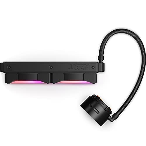 NZXT Kraken 280 RGB – 280 mm AIO CPU-Flüssigkeitskühler – anpassbares quadratisches LCD-Display für Bilder, Leistungsmetriken – Hochleistungspumpe – 2 x F140 RGB Core Fans – Schwarz Kraken RGB 280mm Schwarz Bild 7