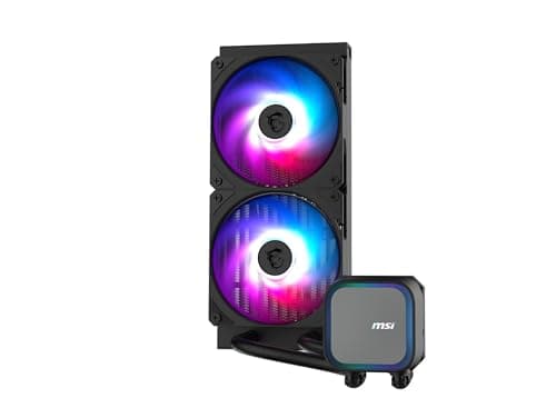 MSI MAG CORELIQUID A13 240 AIO CPU-Wasserskühler - Volle CPU-Abdeckung, verbessertes Wasserkanal-Design, CycloBlade 7, Split-Flow Radiator, Rifle-Lager Bild 8