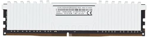 Corsair Vengeance LPX 16GB (2x8GB) DDR4 Bis zu 3200MHz CL16 XMP 2.0 High Performance Desktop Arbeitsspeicher Kit, Weiß CMK16GX4M2B3200C16W Weiß 2 x 8 GB 3200 MHz Bild 7