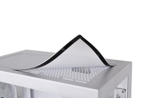 Thermaltake View 170 TG ARGB Snow | Micro ATX PC-Gehäuse | Tempered Glass Panorama | Mini ITX und Micro ATX Support | 2X 120 mm Lüfter | Radiator bis 280 mm | GPU bis 340 mm | USB 3.0 und HD Audio View 170 Snow Bild 3