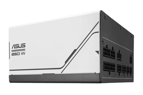 ASUS Prime 850W Gold Netzteil (850 Watt, für Allround-PCs und Gaming-PCs, 80 Plus Gold Zertifizierung, ATX 3.1 kompatibel, PCIe 5.1, Lüfter mit Doppelkugellagern, schwarz/weiß)