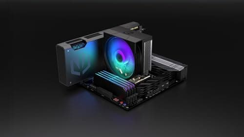 ENDORFY Spartan 5 ARGB CPU Kühler 120 mm PWM, kompakter Prozessorkühler, leiser Tower Kühler, ARGB LED Beleuchtung, AM5 AM4 LGA1700 Intel AMD, 160W TDP, Wärmeleitpaste enthalten Bild 7
