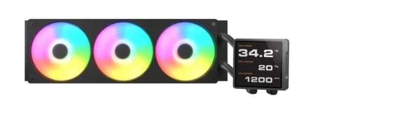 CPU Wasserkühlung Poseidon Vistek Pro 360,ARGB,Schw.