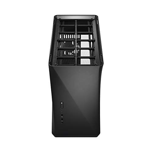 Fractal Design Era ITX Carbon – Tempered Glass – Mini-ITX Gehäuse – Small Form Factor – geeignet für Wasserkühlungen – USB Typ-C - Aluminium - schwarz Schwarz/schiere Freude Tempered Glass Bild 4