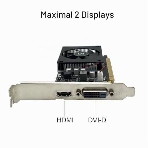 GT 1030 Grafikkarte, 4GB GDDR4 64-bit, HDMI DVI, Low Profile, PC Video Card Gaming, Computer GPU, 4K Support, DirectX 12, 2 Displays Support Bild 8