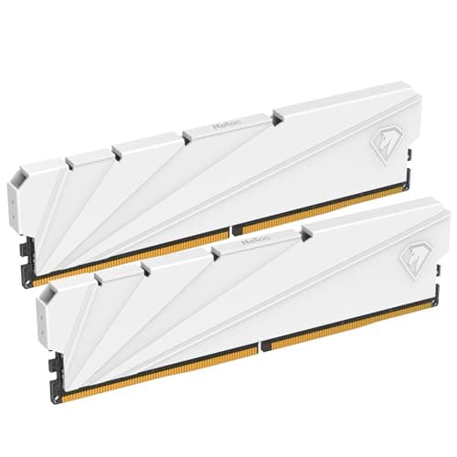 Netac 32GB (2x16GB) DDR4 3200MHz C16 XMP 2.0 High Performance Desktop Workstation Kit, weiß 2×16GB Bild 3