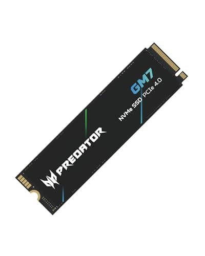 Acer Predator GM7 1TB M.2 NVMe SSD PCIe 4.0 - Lesegeschwindigkeit bis zu 7400 MB/s - Professionelle Interne Festplatte - Gaming Speicher Kompatibel mit PC, Laptop & PS5 Bild 4