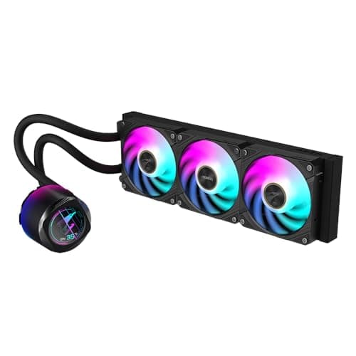 GIGABYTE AORUS WATERFORCE X II 360 AIO Flüssigkeits-CPU-Kühler - 3x120mm ARGB-Lüfter, Vollfarb-LCD, Daisy-Chain, kompatibel mit Intel LGA 1851 und AMD AM5 Bild 4