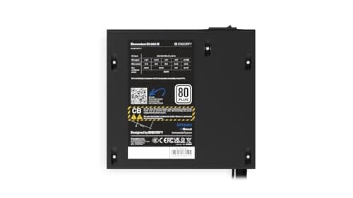 ENDORFY Elementum E5 550 Watt ATX PC Netzteiltzteil, 80 Plus®-Zertifiziert, Komplett Schwarze Verkabelung, 3 Jahre Garantie, EY7A001 Bild 6