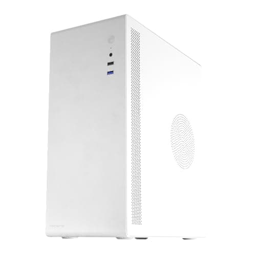 Mars Gaming Tacens NOVAX, Ultra-kompaktes Micro-ATX PC-Gehäuse, Ultra-Robustes Ganzmetall-Design, 1x 80mm Lüfter Hinten, Mini-Tower-Gehäuse mit Großer Interner Kapazität, Weiß 2NOVAXW Bild 4