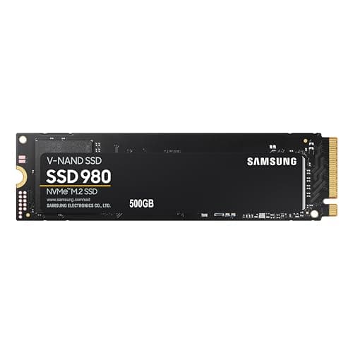 Samsung 980 NVMe M.2 SSD, 500 GB, PCIe 3.0, 3.500 MB/s Lesen, 3.000 MB/s Schreiben, Interne SSD für Gaming und Alltagsanwendungen, MZ-V8V500BW Bild 2