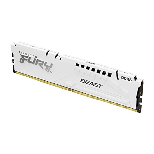 Kingston FURY Beast Weiß DDR5 64GB (2x32GB) 5600MT/s CL40 DIMM Desktop Gaming Speicher Kit mit 2 Intel XMP - KF556C40BWK2-64