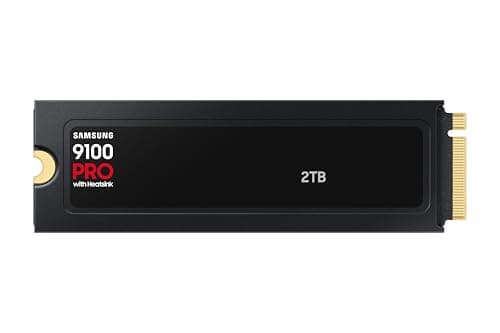 Samsung 9100 PRO Heatsink NVMe M.2 SSD, 2 TB, PCIe 5.0, 14.700 MB/s Lesen, 13.400 MB/s Schreiben, Interne SSD für PC- sowie Konsolen-Gaming und Videobearbeitung, Schwarz, MZ-VAP2T0CW Bild 3