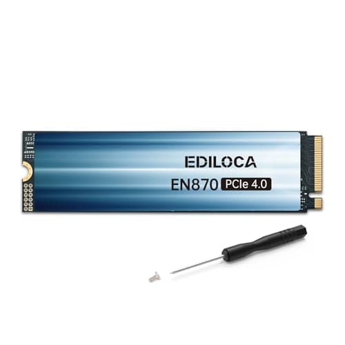 Ediloca EN870 SSD 1TB NVMe SSD M.2 PCIe Gen4, Interne SSD, bis zu 7450 MB/s, 3D NAND TLC, Internes Solid State Drive, dynamischer SLC-Cache, kompatibel mit PS5 und PC 1TB 7450MB/s Bild 2