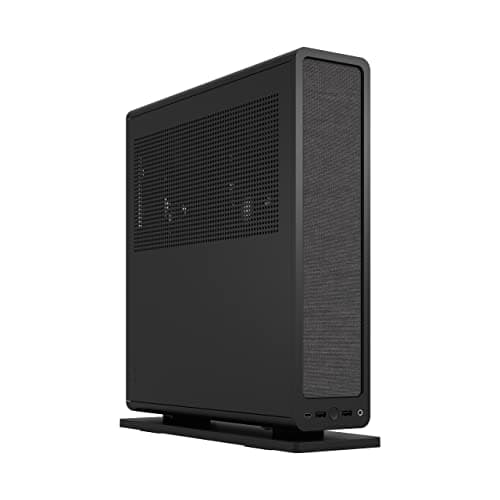 Fractal Design Ridge Black Mini-ITX Gehäuse - PCIe 4.0 Riser Karte - 2X 140mm PWM Lüfter - USB Typ-C - Kompaktes Gaming PC Gehäuse Bild 2