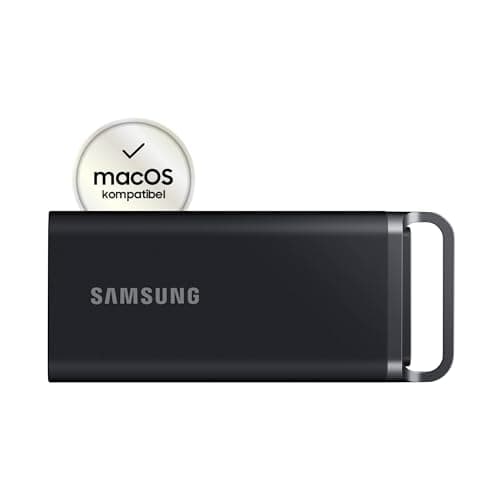 Samsung Portable SSD T5 EVO, 8 TB, USB 3.2 Gen. 1, 460 MB/s Lesen, 460 MB/s Schreiben, Externe Festplatte für Mac, PC, Android, Smart TVs und Spielkonsolen, Inkl. USB-C-Kabel, MU-PH8T0S/EU Bild 3