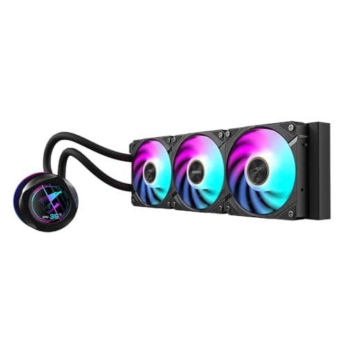 GIGABYTE AORUS WATERFORCE X II 360 AIO Flüssigkeits-CPU-Kühler - 3x120mm ARGB-Lüfter, Vollfarb-LCD, Daisy-Chain, kompatibel mit Intel LGA 1851 und AMD AM5 Bild 6