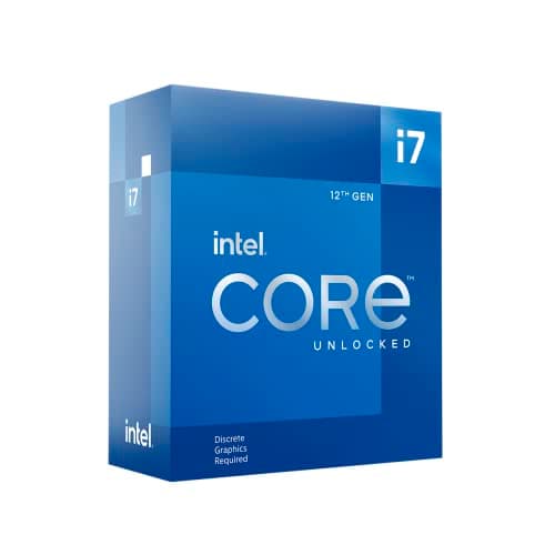 Intel Core i7-12700KF 12. Generation Desktop Prozessor (Basistakt: 3.6GHz Turboboost: 5.0GHz, 6 Kerne, LGA1700, RAM DDR4 und DDR5 bis zu 128GB) BX8071512700KF