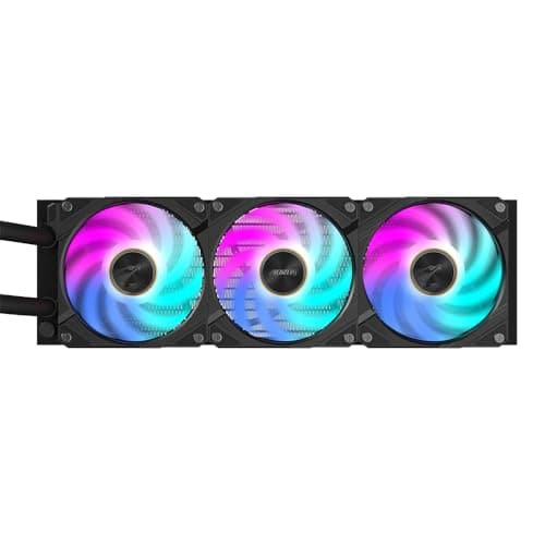 GIGABYTE AORUS WATERFORCE X II 360 AIO Flüssigkeits-CPU-Kühler - 3x120mm ARGB-Lüfter, Vollfarb-LCD, Daisy-Chain, kompatibel mit Intel LGA 1851 und AMD AM5 Bild 8