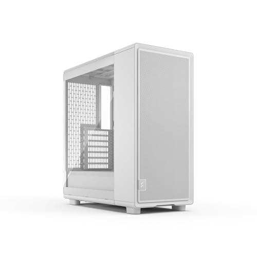 Fractal Design Epoch Weiß - Klares Seitenteil aus gehärtetem Glas - Gaming-PC-Gehäuse - Mesh-Frontpanel - DREI Momentum 12-Lüfter inkl. - Geräumiger Innenraum - ATX/mATX/ITX Unterstützung Tempered Glass Weiß Epoch Bild 2