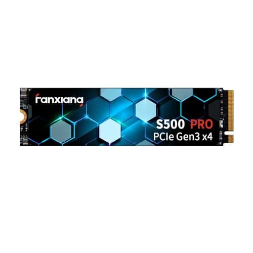 fanxiang M.2 SSD 512GB Interne NVMe SSD Festplatte PCIe 3.0, 3200MB/s Lesen, 1300MB/s Schreiben, SSD M.2 2280 mit SLC Cache, Kompatibel mit Laptop, Notebook und Desktop (S500Pro)