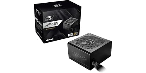 ASRock PRO-650G, 650W, ATX 3.1, 80 Plus Gold, 120mm Lüfter, 100-240V, 14x15x8.6cm