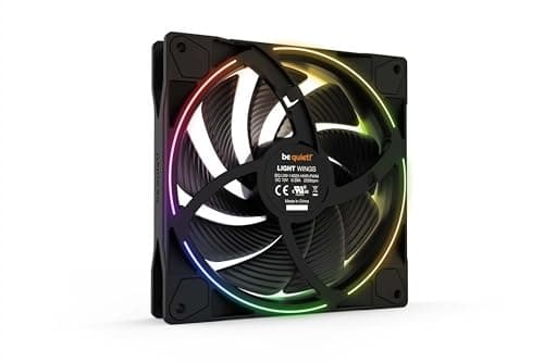 be quiet! Light Wings 140mm PWM high-speed Triple Pack Lüfter, enthält 3 Lüfter, ARGB-Beleuchtung, vielzählige Farben und Effekte, 20 ARGB LEDs, 9 geräuschoptimierte Lüfterblätter, hoher Luftdruck Bild 8