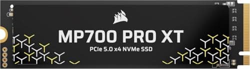 Corsair MP700 PRO XT 2TB PCIe 5.0 NVMe M.2 SSD – Bis zu 14.900 MB/s, Gen5-Geschwindigkeit, DirectStorage Ready für Gaming-PCs – Schwarz