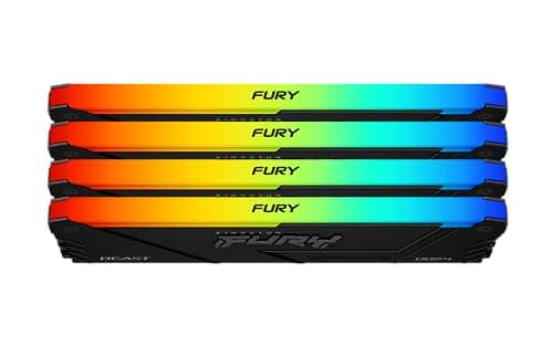 Kingston FURY Beast RGB 64GB 3200MT/s DDR4 CL16 DIMM (Kit mit 4) PC Arbeitsspeicher KF432C16BB12AK4/64 Bild 3
