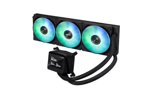 ASUS MAX Gaming LC 360 ARGB LCD All-in-One Flüssig-CPU-Wasserkühlung (2.4-Zoll IPS-LCD-Bildschirm, drei Daisy-Chain-fähige ARGB-Lüfter, AMD AM5 & AM4, Intel LGA 1851 & 1700, Schwarz) Bild 3