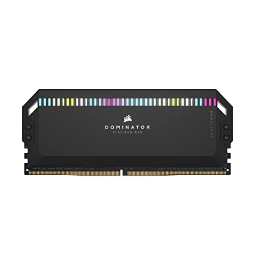 CORSAIR Dominator Platinum RGB DDR5 RAM 32GB (2x16GB) Bis zu 6000MHz CL30-36-36-76 1.40V Intel XMP 3.0 Desktop-Arbeitsspeicher – Schwarz (CMT32GX5M2B6000C30) Bild 2