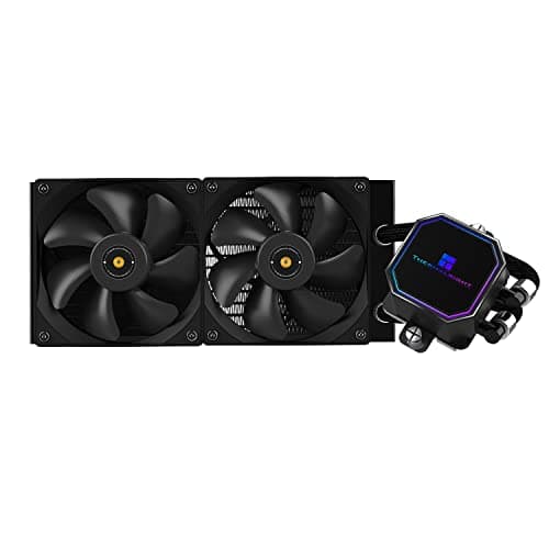 Thermalright Frozen Prism 240 Schwarz CPU Wasserkühler mit zwei PWM-Lüftern, Wasserpumpe Drehzahl ist 3300RPM, S-FDB Lager, für AMD AM4/AM5, Intel LGA1150/1151/1200/1700/1851/2011 (Schwarz)