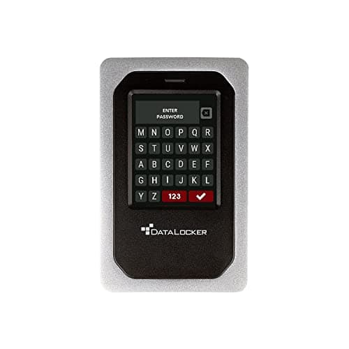 DataLocker DL4 FE 4TB USB-C / -A SSD mit AES-256bit Hardware-Verschlüsselung, Farbdisplay und FIPS 140-2 Level 3 Zertifizierung, DSGVO/GDPR konform, DL4-SSD-4TB-FE