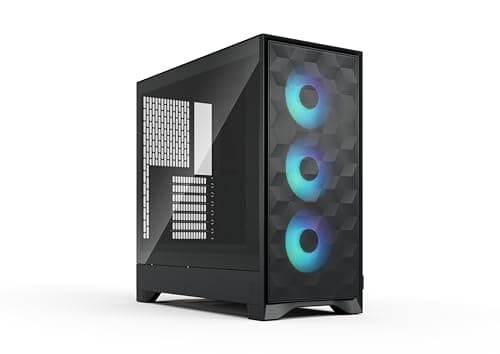 Fractal Design Pop 2 Air RGB PC-Gehäuse - Mesh-Front, Starke Airflow-Leistung, 3X 120 mm RGB-Lüfter, Tempered Glass, GPU bis 416 mm, ATX/mATX/ITX Schwarz TG RGB Bild 2