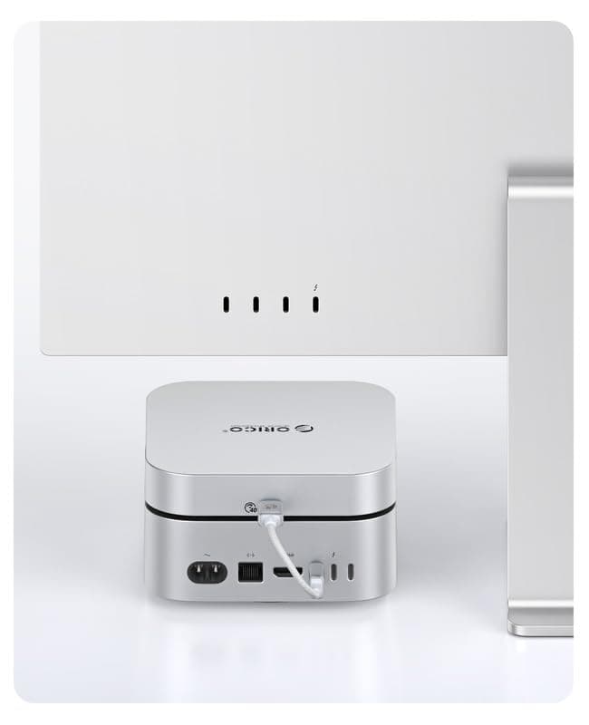 ORICO Minimate Mac mini M4 SSD 4 TB Speicher, Externe SSD, Externe NVMe-SSD (Nicht austauschbar) Kompatibilität mit Mac mini M4(10Gbps), USB 3.2 Gen 2 * 2(20Gbps) Plug-and-Play– Silber 4TB Bild 6