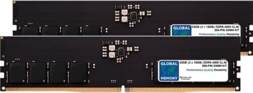 32 GB (2 x 16 GB) DDR5 4800 MHz PC5-38400 288-PIN DIMM RAM-Kit, kompatibel mit PC-Desktops/Motherboards