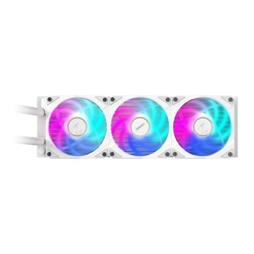 GIGABYTE AORUS WATERFORCE X II 360 Ice AIO Flüssigkeits-CPU-Kühler - 3x120mm ARGB-Lüfter, Vollfarb-LCD, Daisy-Chain, kompatibel mit Intel LGA 1851 und AMD AM5 Bild 8