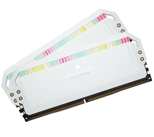 CORSAIR Dominator Platinum RGB DDR5 RAM 64GB (2x32GB) Bis zu 5200MHz CL40-40-40-77 1.25V Intel XMP 3.0 Desktop-Arbeitsspeicher – Weiß (CMT64GX5M2B5200C40W) Bild 8