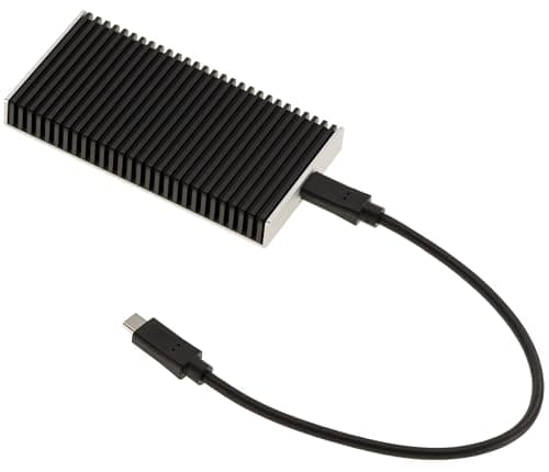 KALEA-INFORMATIQUE Aluminiumgehäuse USB4 und Thunderbolt 4 40G für SSD M2 NVMe. Tatsächliche Datenübertragungsrate gemessen auf Mac oder PC: 3,7 G/s Bild 2