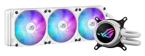 ASUS ROG STRIX LC III 360 ARGB White All-in-One Flüssig-CPU-Wasserkühlung weiß (drei adressierbare ROG ARGB-Lüfter, Anti-Vibrations-Gummi, kompatibel mit Intel LGA 1700, 1200, 115X, AMD AM5, AM4) Bild 6