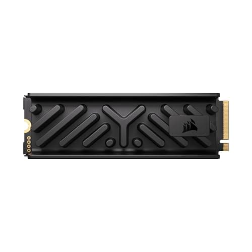 CORSAIR MP700 ELITE 4TB PCIe 5.0 NVMe M.2 SSD mit Kühlkörper – bis zu 9.400 MB/s Lesen, 8.100 MB/s Schreiben, Gen5 Geschwindigkeit für PC & Laptop – Schwarz