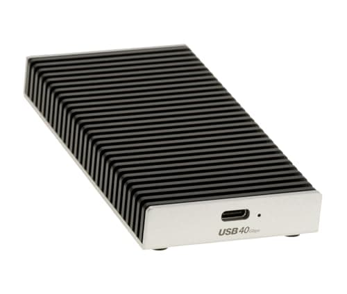 KALEA-INFORMATIQUE Aluminiumgehäuse USB4 und Thunderbolt 4 40G für SSD M2 NVMe. Tatsächliche Datenübertragungsrate gemessen auf Mac oder PC: 3,7 G/s Bild 4