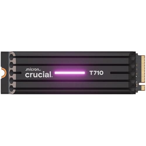 Crucial T710 with heatsink 4TB PCIe Gen5 NVMe M.2 2280 SSD