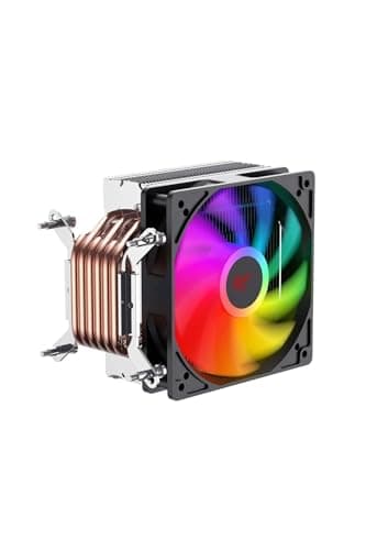 Havit Gamenote F2005 120mm RGB CPU Kühler Kupferrohr Intel LGA1700 PC Lüfter für Gamer, Inspirierender RGB Prozessorlüfter zur Optimierung der Gaming-Performance und Kühlung