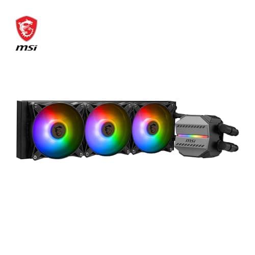 MSI MAG CORELIQUID M360 AIO CPU 12-Wege Split-Flow-Wasserkühlung, verdampfungssichere Schläuche, unterstützt aktuelle Sockel wie AM5 und 1700 Bild 4