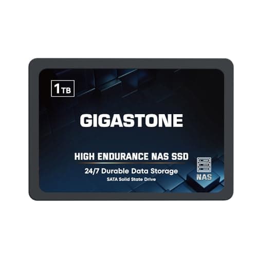 Gigastone NAS SSD 1TB SSD Festplatte TLC Hohe Dauerhaltbarkeit SSD für 24/7 Dauerbetrieb NAS-Systeme RAID 2,5 Zoll SATA III Internes Festkörper-Laufwerk SSD Caching Bild 2