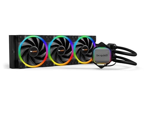 be quiet! Pure Loop 2 FX 360mm, All-in-One Wasserkühlung, 3 Light Wings 120mm PWM high-speed Lüfter, 18 ARGB-LEDs, beleuchteter Kühlblock, ARGB-PWM-Hub, BW015