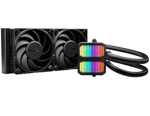 be quiet! Silent Loop 3 240mm Wasserkühlung, 2 Silent Wings 4 120mm PWM high-speed Lüfter, hochentwickelter Kühlblock, leistungsstarkes 3-Kammer-Pumpendesign, unglaublich hohe Kühlleistung